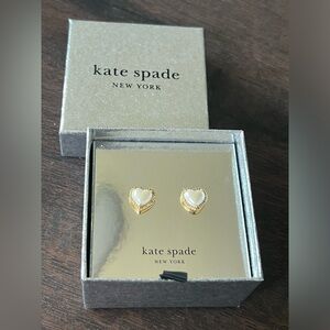 Kate Spade Cubic Zirconia Heart Halo Stud Earrings